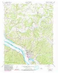 Ashland City Tennessee Historical topographic map, 1:24000 scale, 7.5 X 7.5 Minute, Year 1957