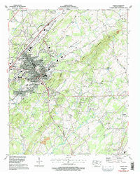 Athens Tennessee Historical topographic map, 1:24000 scale, 7.5 X 7.5 Minute, Year 1964