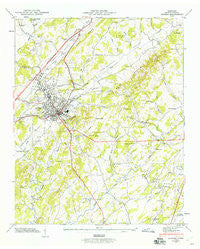 Athens Tennessee Historical topographic map, 1:24000 scale, 7.5 X 7.5 Minute, Year 1944