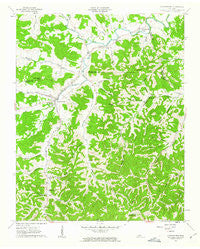 Auburntown Tennessee Historical topographic map, 1:24000 scale, 7.5 X 7.5 Minute, Year 1962