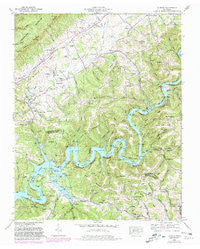 Ausmus Tennessee Historical topographic map, 1:24000 scale, 7.5 X 7.5 Minute, Year 1952