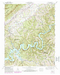 Ausmus Tennessee Historical topographic map, 1:24000 scale, 7.5 X 7.5 Minute, Year 1952