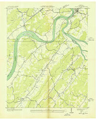 Bacon Gap Tennessee Historical topographic map, 1:24000 scale, 7.5 X 7.5 Minute, Year 1936