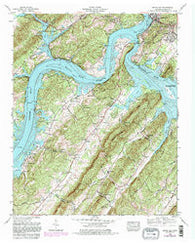 Bacon Gap Tennessee Historical topographic map, 1:24000 scale, 7.5 X 7.5 Minute, Year 1968