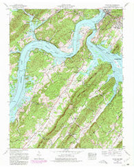 Bacon Gap Tennessee Historical topographic map, 1:24000 scale, 7.5 X 7.5 Minute, Year 1968