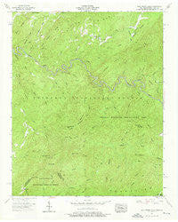 Bald River Falls Tennessee Historical topographic map, 1:24000 scale, 7.5 X 7.5 Minute, Year 1957