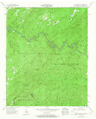 Bald River Falls Tennessee Historical topographic map, 1:24000 scale, 7.5 X 7.5 Minute, Year 1957
