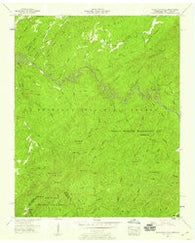 Bald River Falls Tennessee Historical topographic map, 1:24000 scale, 7.5 X 7.5 Minute, Year 1957