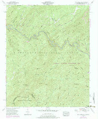 Bald River Falls Tennessee Historical topographic map, 1:24000 scale, 7.5 X 7.5 Minute, Year 1957