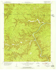 Barthell SW Tennessee Historical topographic map, 1:24000 scale, 7.5 X 7.5 Minute, Year 1955