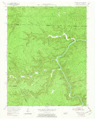 Barthell SW Tennessee Historical topographic map, 1:24000 scale, 7.5 X 7.5 Minute, Year 1955