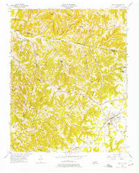 Baxter Tennessee Historical topographic map, 1:24000 scale, 7.5 X 7.5 Minute, Year 1955