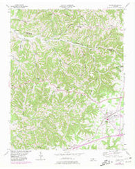 Baxter Tennessee Historical topographic map, 1:24000 scale, 7.5 X 7.5 Minute, Year 1955