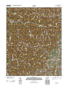 Baxter Tennessee Historical topographic map, 1:24000 scale, 7.5 X 7.5 Minute, Year 2013