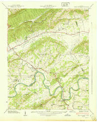 Bean Station Tennessee Historical topographic map, 1:24000 scale, 7.5 X 7.5 Minute, Year 1939