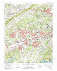 Bearden Tennessee Historical topographic map, 1:24000 scale, 7.5 X 7.5 Minute, Year 1978