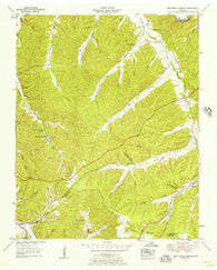 Beaverdam Springs Tennessee Historical topographic map, 1:24000 scale, 7.5 X 7.5 Minute, Year 1952