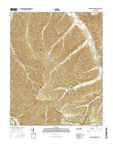 Beaverdam Springs Tennessee Current topographic map, 1:24000 scale, 7.5 X 7.5 Minute, Year 2016