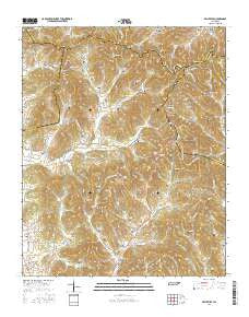 Belleville Tennessee Current topographic map, 1:24000 scale, 7.5 X 7.5 Minute, Year 2016