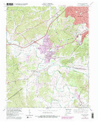 Bellevue Tennessee Historical topographic map, 1:24000 scale, 7.5 X 7.5 Minute, Year 1968