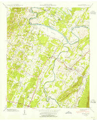 Benton Tennessee Historical topographic map, 1:24000 scale, 7.5 X 7.5 Minute, Year 1940