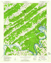 Bethel Valley Tennessee Historical topographic map, 1:24000 scale, 7.5 X 7.5 Minute, Year 1953