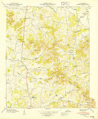 Bethesda Tennessee Historical topographic map, 1:24000 scale, 7.5 X 7.5 Minute, Year 1949