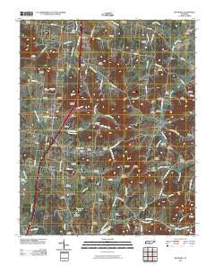 Bethesda Tennessee Historical topographic map, 1:24000 scale, 7.5 X 7.5 Minute, Year 2010