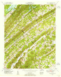 Big Ridge Park Tennessee Historical topographic map, 1:24000 scale, 7.5 X 7.5 Minute, Year 1952