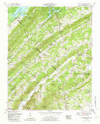 Big Ridge Park Tennessee Historical topographic map, 1:24000 scale, 7.5 X 7.5 Minute, Year 1952