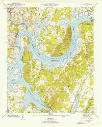 Big Spring Tennessee Historical topographic map, 1:24000 scale, 7.5 X 7.5 Minute, Year 1942