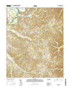 Big Sandy Tennessee Current topographic map, 1:24000 scale, 7.5 X 7.5 Minute, Year 2016