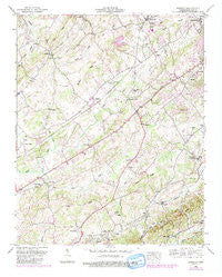 Binfield Tennessee Historical topographic map, 1:24000 scale, 7.5 X 7.5 Minute, Year 1952