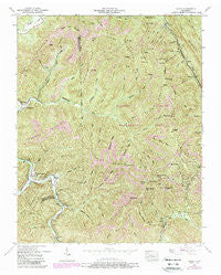 Block Tennessee Historical topographic map, 1:24000 scale, 7.5 X 7.5 Minute, Year 1952