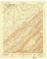Blockhouse Tennessee Historical topographic map, 1:24000 scale, 7.5 X 7.5 Minute, Year 1942
