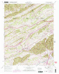 Blountville Tennessee Historical topographic map, 1:24000 scale, 7.5 X 7.5 Minute, Year 1959