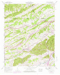 Blountville Tennessee Historical topographic map, 1:24000 scale, 7.5 X 7.5 Minute, Year 1959