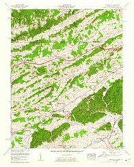 Blountville Tennessee Historical topographic map, 1:24000 scale, 7.5 X 7.5 Minute, Year 1959