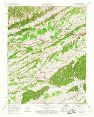 Blountville Tennessee Historical topographic map, 1:24000 scale, 7.5 X 7.5 Minute, Year 1959