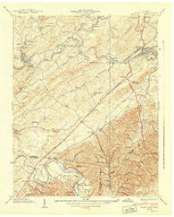 Bluff City Tennessee Historical topographic map, 1:24000 scale, 7.5 X 7.5 Minute, Year 1940