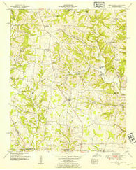 Bonnertown Tennessee Historical topographic map, 1:24000 scale, 7.5 X 7.5 Minute, Year 1950