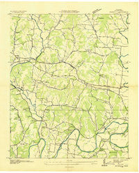Boonshill Tennessee Historical topographic map, 1:24000 scale, 7.5 X 7.5 Minute, Year 1936