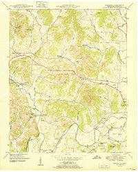 Boonshill Tennessee Historical topographic map, 1:24000 scale, 7.5 X 7.5 Minute, Year 1951