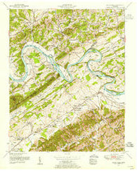 Boyds Creek Tennessee Historical topographic map, 1:24000 scale, 7.5 X 7.5 Minute, Year 1953