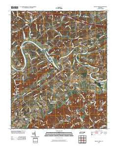 Boyds Creek Tennessee Historical topographic map, 1:24000 scale, 7.5 X 7.5 Minute, Year 2010