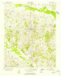 Bradford Tennessee Historical topographic map, 1:24000 scale, 7.5 X 7.5 Minute, Year 1954