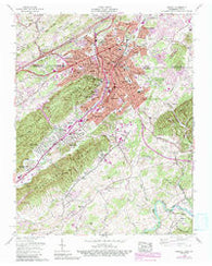 Bristol Tennessee Historical topographic map, 1:24000 scale, 7.5 X 7.5 Minute, Year 1959