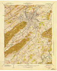 Bristol Tennessee Historical topographic map, 1:24000 scale, 7.5 X 7.5 Minute, Year 1938