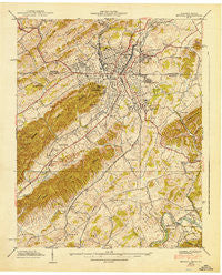 Bristol Tennessee Historical topographic map, 1:24000 scale, 7.5 X 7.5 Minute, Year 1938