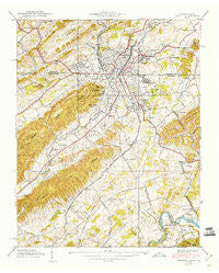 Bristol Tennessee Historical topographic map, 1:24000 scale, 7.5 X 7.5 Minute, Year 1938